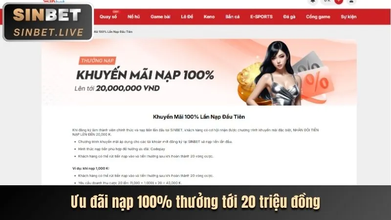 Khuyến mãi chào mừng k9win app